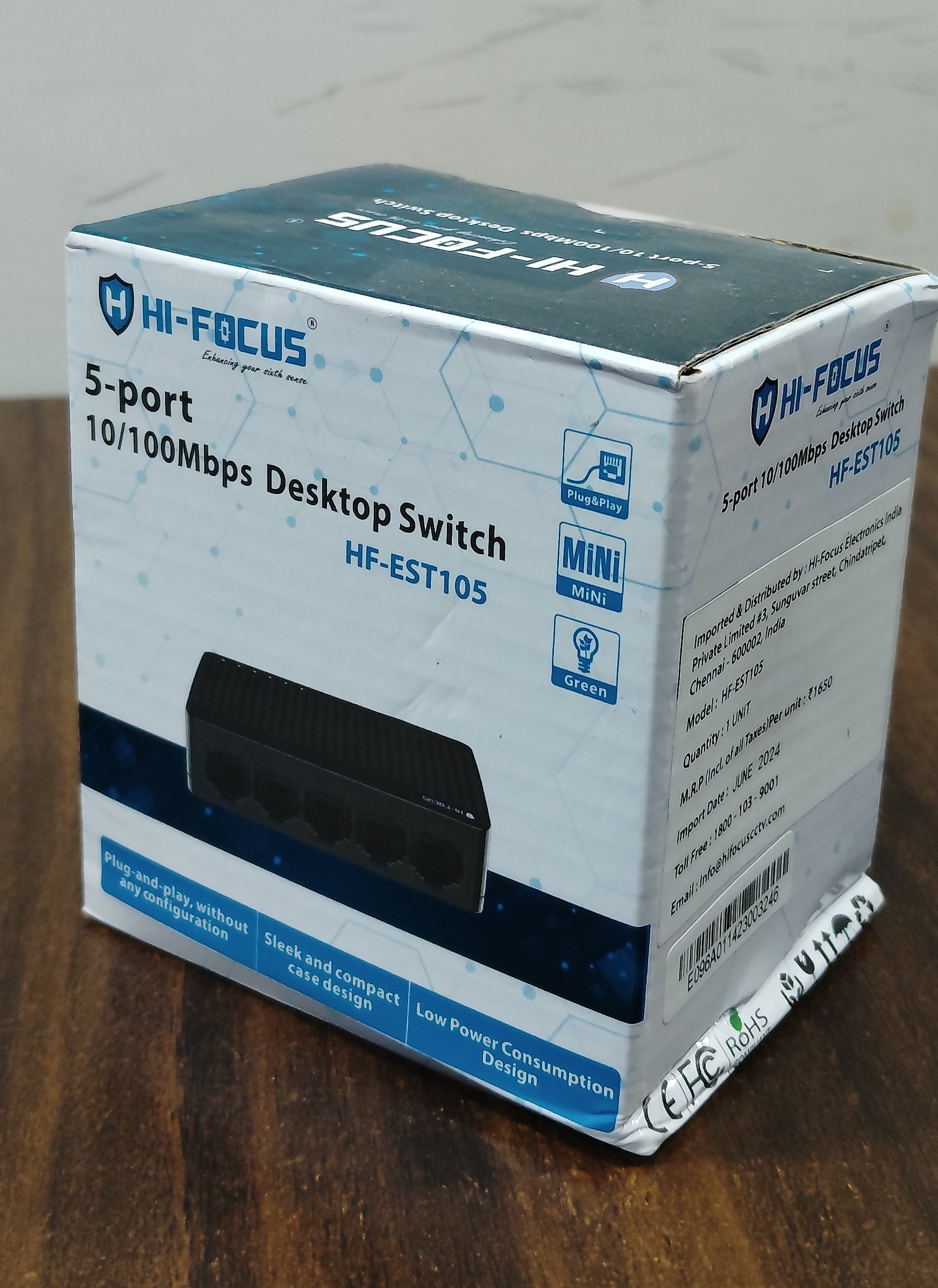 HI FOCUS HF-EST105 DESKTOP SWITCH - Image 2