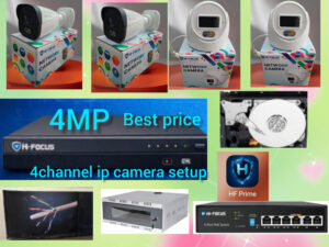 HI-FOCUS 4CHANNEL IP CAMERA FULL SETUP